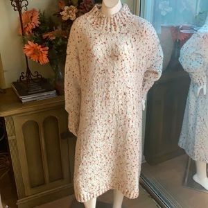 Loft Plus Flecked Turtleneck Sweater Dress